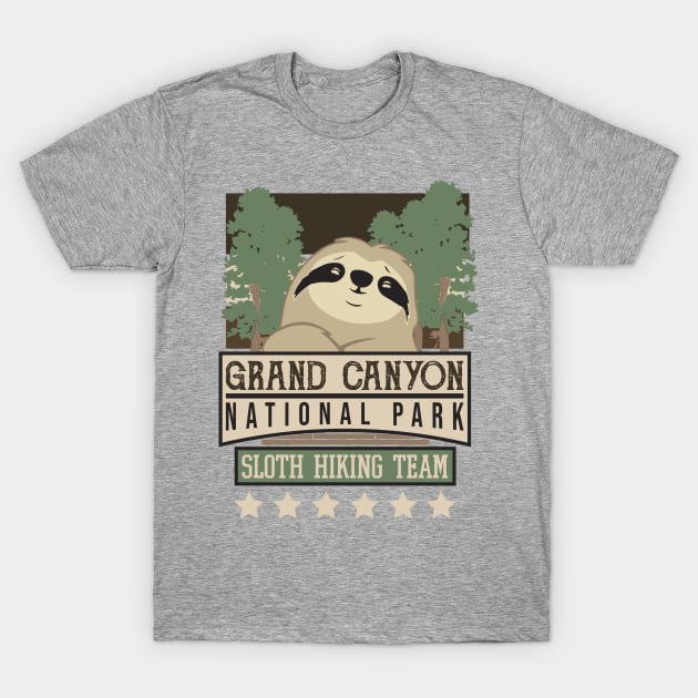 Grand Canyon National Park Sloth Hiking Team T-Shirt by ScottsRed